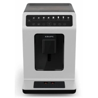 Krups Evidence Eco-Design Coffee Machine 2.3L, Bean, Auto Cappuccino, LED Display, 8 Recipes, Sensor Control, Black and White