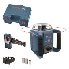 Нівелір лазерний ротаційний Bosch Professional GRL 400 H 20м/з 400м ±0.08мм/м червоний промінь 600об/хв кейс приймач LR1 IP54 2кг