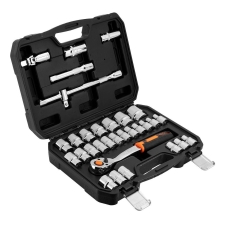 Набір інструментів Neo Tools, набір торцевих головок, 1/2", CrV, кейс, 32шт
