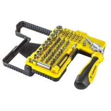 Біти TOPEX, 1/4", бітотримач, CrV, набір 68шт