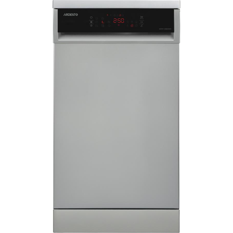 Dishwasher ARDESTO, 10 place settings, A++, 45cm, display, hygienic wash, silver