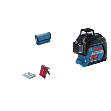 Нівелір лазерний Bosch Professional GLL 3-80 до 30м ±0.3мм/м червоний промінь з приймачем 120м 0.82кг