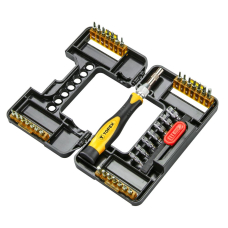 Біти TOPEX, 1/4", бітотримач, прецизійні, CrV, набір 68шт