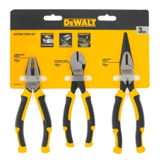 Набір інструментів шарнірно-губцевих DeWALT LASER HARDENED плоскогубці, дліногубци, кусачки 3шт