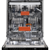 ARDESTO Built-in Dishwasher, 15 Place Settings, A+++, 60cm, Display, 3rd Rack, Hygiene Wash, Auto Door Open, Black