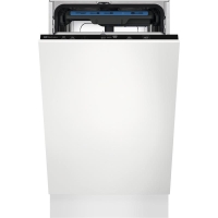 Electrolux Built-In Dishwasher, 10 Place Settings, E, 45cm, Display, Inverter, 3rd Basket, Black
