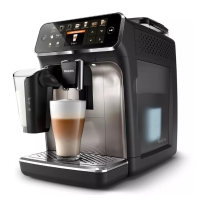 Philips Series 5500 Coffee Machine, 1.9L, Bean+Ground, Auto Cappuccino, Display, 12 Auto Recipes, Black-Silver