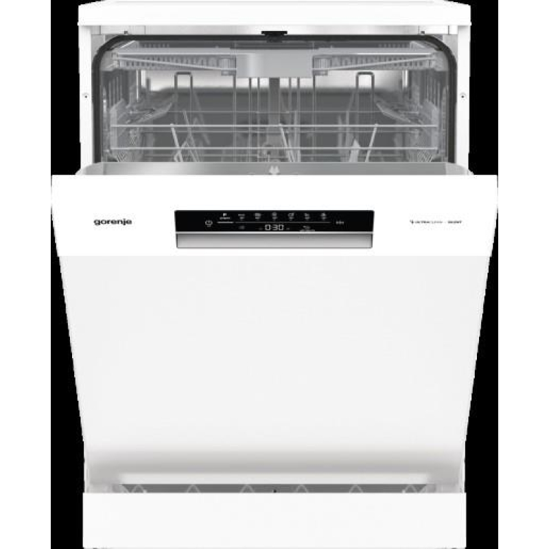 Gorenje Dishwasher, 16 Place Settings, A+++, 60cm, Display, 3 Baskets, AquaStop, White