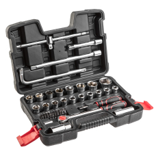 Набір інструментів Top Tools, набір торцевих головок 1/2", 1/4", 47шт
