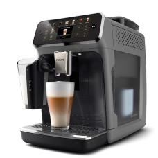 Кавомашина Philips Series 5500, 1.8л, зерно+мелена, автомат.капуч, дисплей, авторецептів -22, холодна кава, сріблясто-чорний