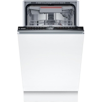 Bosch built-in dishwasher, 10 place settings, A+, 45cm, display, 3rd rack, white