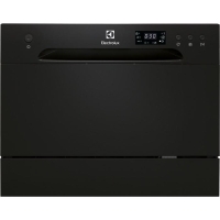 Electrolux Countertop Dishwasher, 6 Place Settings, F, 55cm, Display, Black