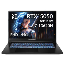 Ноутбук Dream Machines RG5050-17 17.3FHD IPS, Intel i7-13620H, 32GB, F1TB, NVD5050-8, DOS, чорний