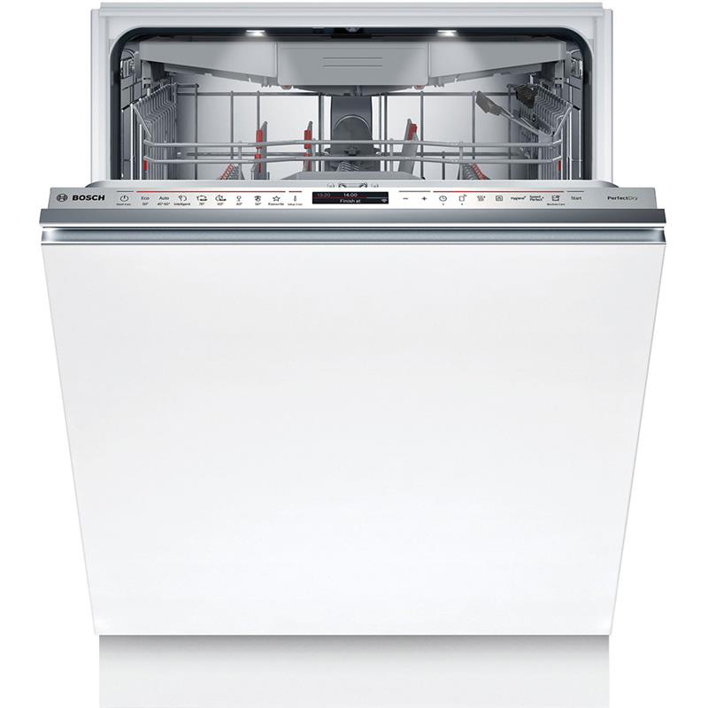 Bosch Built-in Dishwasher, 14 Place Settings, A, 60cm, Display, 3rd Rack, Zeolith, White