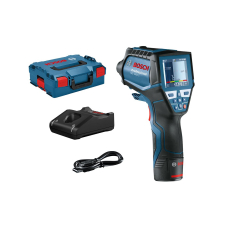 Термодетектор акумуляторний Bosch Professional GIS 1000 C, 12В, акб 1х2А·год, -40°C…+1000°C, ±1.0°C, IP54, 0.1–5м, 0.54кг, кейс