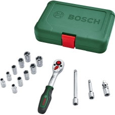 Набор инструментов Bosch торцевых головок, 1/4", кейс, 14шт.