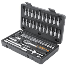 Набір інструментів Tolsen, 1/4", CrV та S2, 46шт