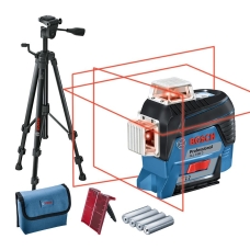 Нівелір лазерний Bosch Professional GLL3-80C до 30м ±0.2мм/м червоний промінь з приймачем 120м штатив чохол 0.9кг