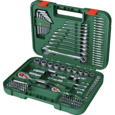 Набір інструментів Bosch, 1/2", 1/4", CrV, 132шт