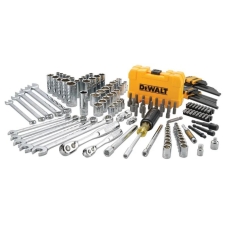 Набір головок, біт, шестигранних та накидних ключів DeWALT, 1/4", 3/8", кейс, 142шт