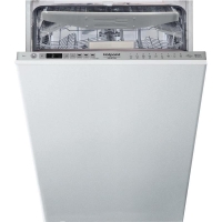 Hotpoint built-in dishwasher, 10 place settings, A++, 45cm, display, 3rd rack, white