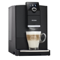 NIVONA CafeRomatica Coffee Machine, 2.2L, bean + ground, auto-cappuccino, 7 auto-recipes, black