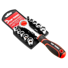Набір торцевих головок Top Tools, 1/4", з тріскачкою, 12шт