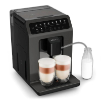 Krups Evidence Classic Coffee Machine, 2.3L, Bean-to-Cup, Auto-Cappuccino, Display, 8 Auto-Recipes, Touch Control, Black