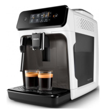 Кавомашина Philips Series 1200 1.8л, зерно + мелена, ручний капучинатор, авторецептів - 2, біло - чорний