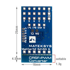 Конвертер радиоуправления Matek CRSF-PWM-6
