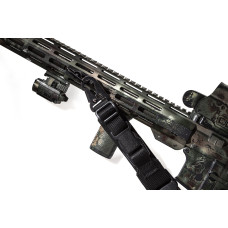 Тактичний 3-точковий збройовий ремінь FRAG з карабіном та антабкою BLACK MAX