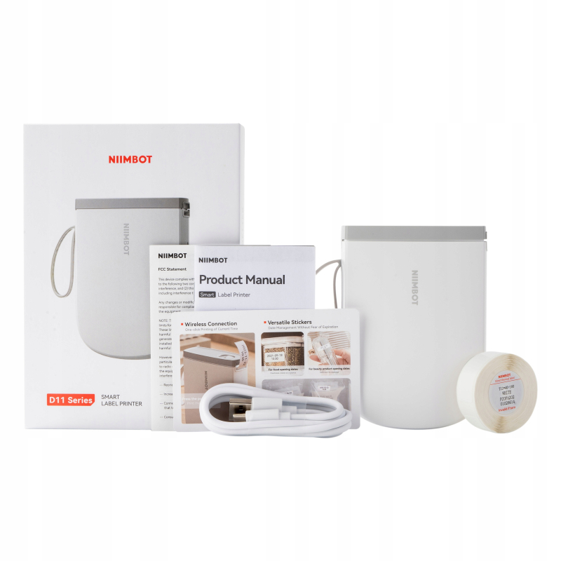 NIIMBOT D11_H White Label Thermal Printer