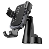 HOCO H81 Vista Gravity Car Holder for Phone (Center Console) Black Metal Gray