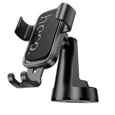 Автотримач для телефона HOCO H81 Vista Gravity Car holder (center console) Black Metal Gray