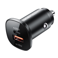 ACEFAST B1 mini 38W (USB-C+USB-A) dual-port metal car charger
