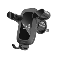 WUW-Z29 Black Car Phone Holder with Wireless Charging