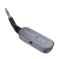 Bluetooth Receiver BOROFONE BC51 Clear Way AUX BT Audio Receiver/Transmitter Metal Grey