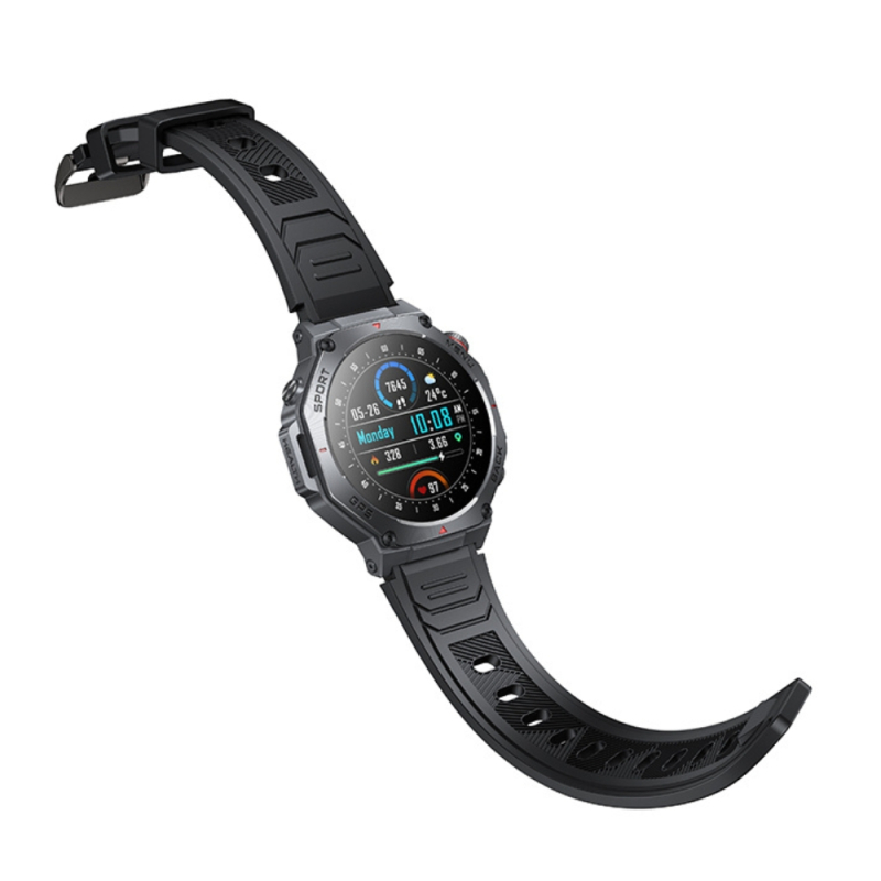 Smartwatch HOCO Y37 AMOLED 36mm. 520 mAh. GPS sports watch (call version) Black