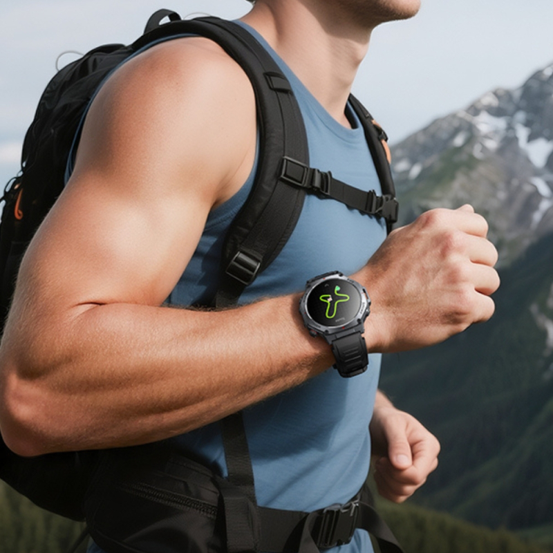 Smartwatch HOCO Y37 AMOLED 36mm. 520 mAh. GPS sports watch (call version) Black