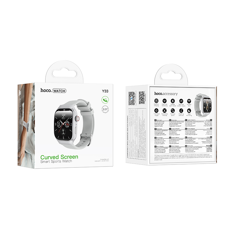 Smartwatch HOCO Y33 51mm. 200 mAh. Smart sports watch (call version) Silver