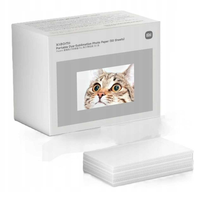 Xiaomi Portable Dye-Sublimation Photo Paper (50 Sheets)