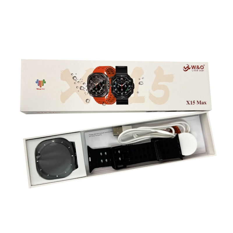 Smartwatch W&O X15 Max 38mm. 330 mAh. Amoled+IP67 Black
