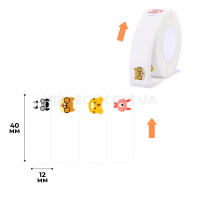 Labels NIIMBOT T12*40-160 ZOO Color For D11/D110/D101/H1S (A2A68301001)