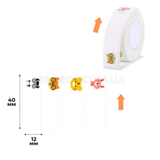 Етикетки NIIMBOT T12*40-160 ZOO Color For D11/D110/D101/H1S (A2A68301001)
