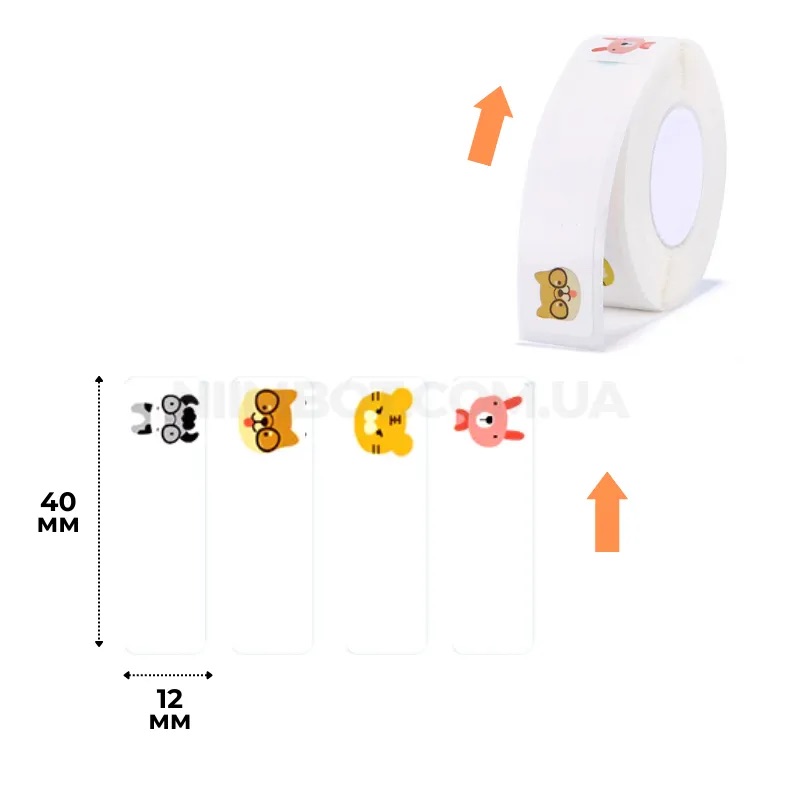 Labels NIIMBOT T12*40-160 ZOO Color For D11/D110/D101/H1S (A2A68301001)