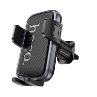 HOCO H78 Vista Push-Type Car Holder for Phone (Air Outlet) Black Metal Gray