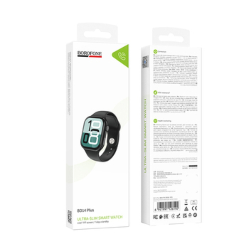 Smartwatch BOROFONE BD14 Plus 51mm. 200 mAh. IP54 Black Smart watch (call version) Black