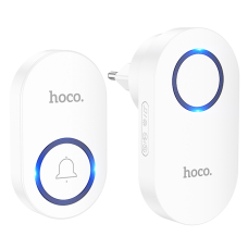 Дзвінок HOCO HI25 210 mAh wireless doorbell (EU) White