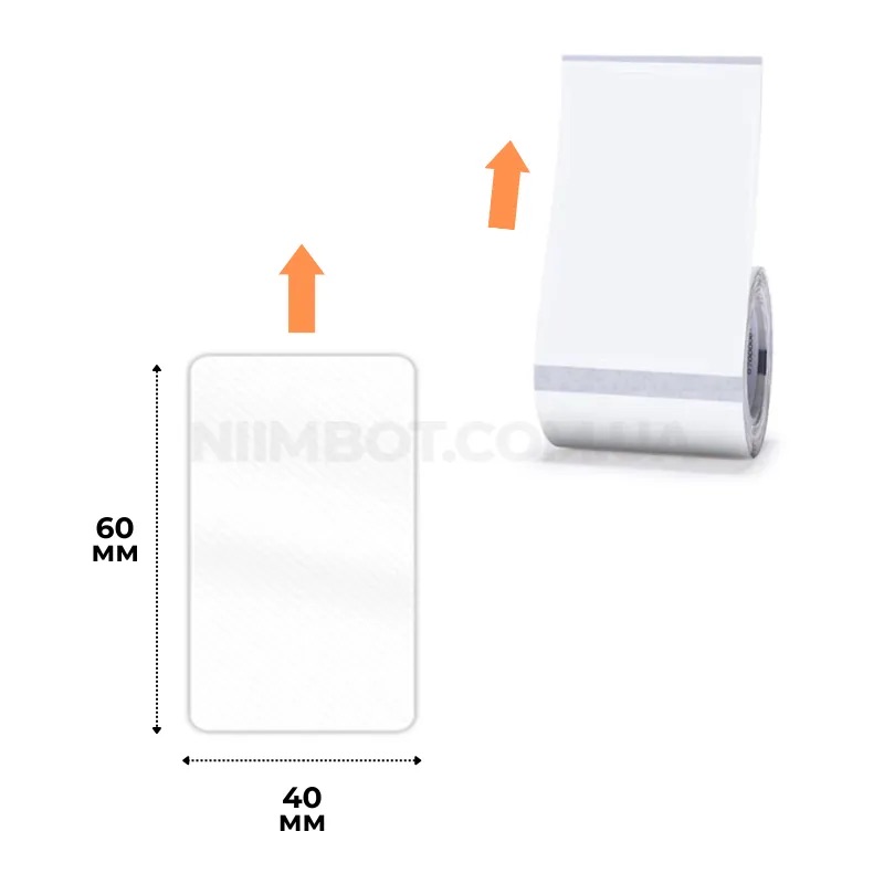 NIIMBOT TT40*60-125 Transparent Labels For B1/B21/B3S (A2G88318501)