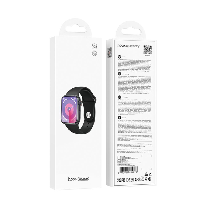 Smartwatch HOCO Y23 51mm. 300 mAh. IP67 Smart sports watch (call version) Black
